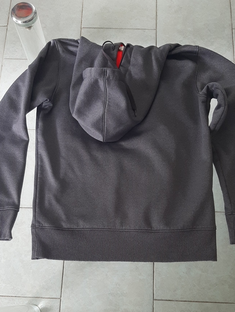 2 Under Armour⚒Y2K Charcoal Pullover➕Zip-up Hoodies-bright PINK/RED Logos Sz S/M - Picture 6 of 10